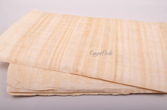 10 Papyrus Paper for printing light color A4 papyrus size 8.25x11.67  Print on Egyptian papyrus paper at home