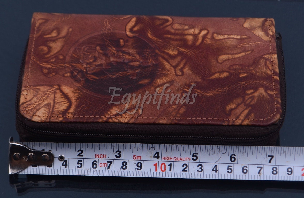 Egyptian Genuine Leather Hand Made Leather Tut Wallet Purse - Etsy