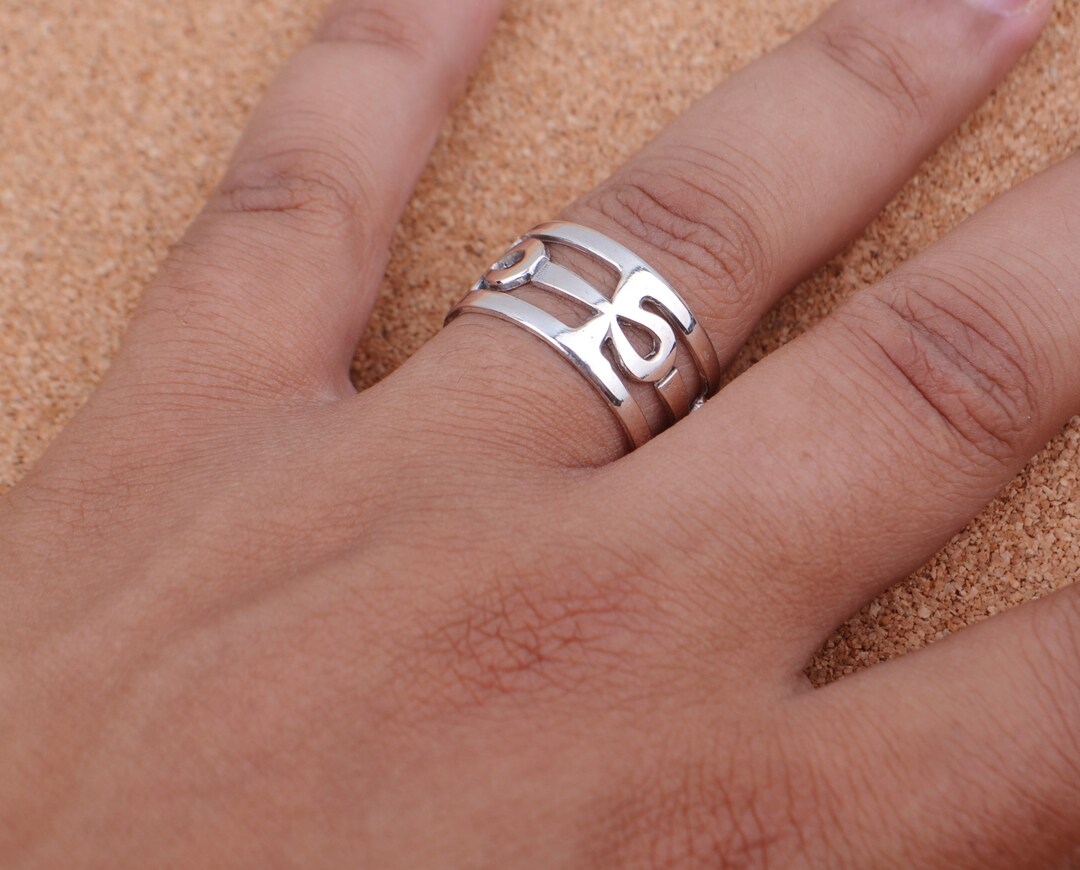 Shiny Egyptian Sterling Silver Hallmarked Life Key Ankh Key of Life