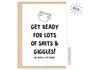 Joke New Baby Card Etsy