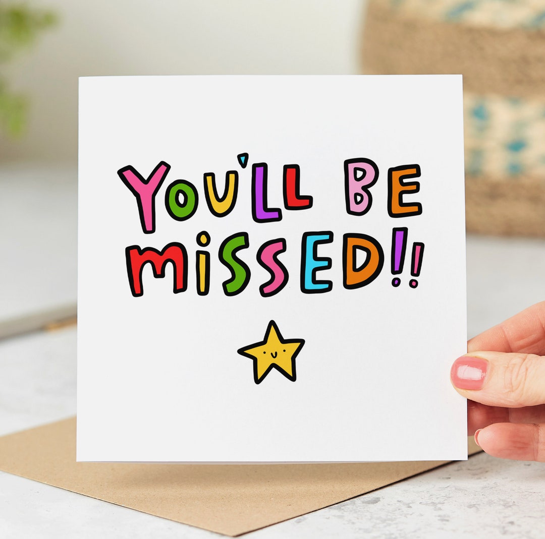 You'll Be Missed Card, New Job Leaving Card, Congrats Card, Leaving