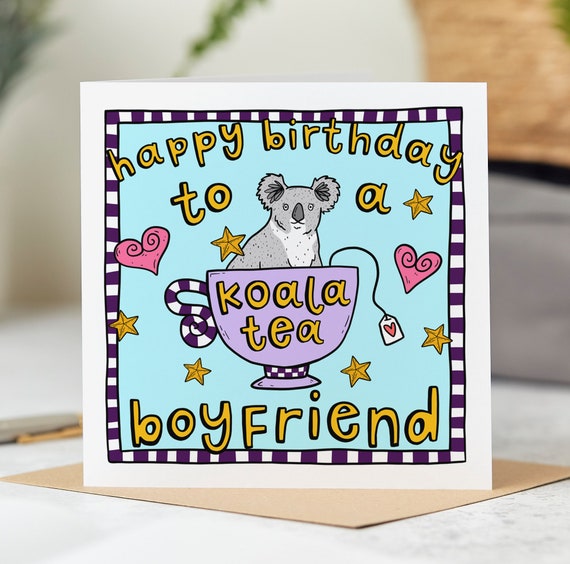 Carte Cute Koala Joyeux Anniversaire