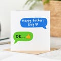 Funny Father\u2019s Day Card for Dad \u2013 Text Message Dad Joke Card
