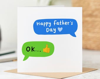 Funny Father’s Day Card for Dad – Text Message Dad Joke Card