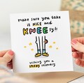 Make Sure You Take It Nice And Knee-sy - Funny Get Well Soon Card - Knee Operation Card - Personalised Card