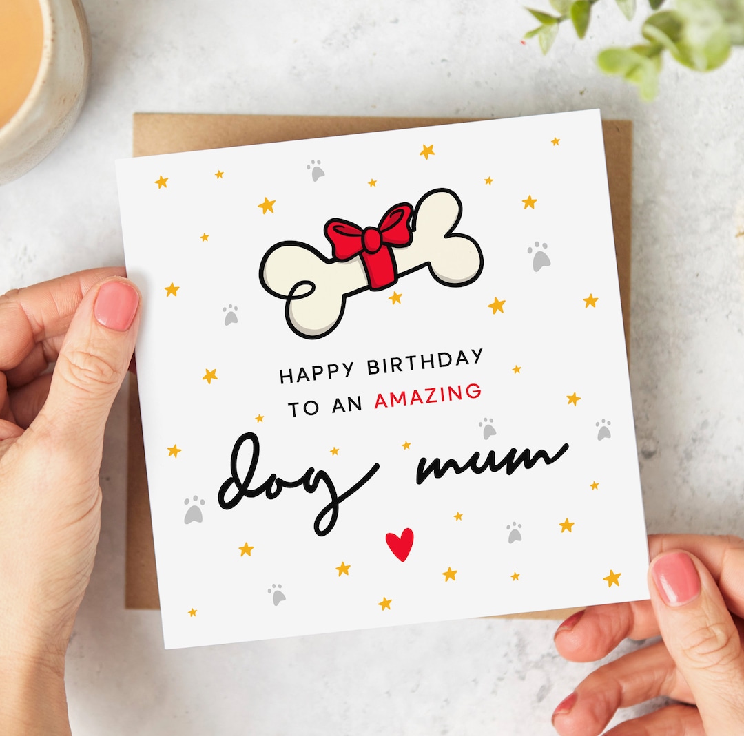 Amazing Dog Mum Birthday Card From the Dog Birthday Card - Etsy