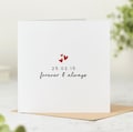 Personalised Anniversary Card, Forever And Always