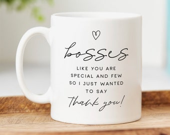 Bosses Like You Are Special And Few Mug - Personalised Boss Gift, Thank You Gift, Best Boss Gift, Work, Office Gift