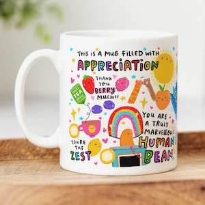 Mug Of Appreciation - This Is A Mug Filled With Appreciation , Funny Thank You Gift