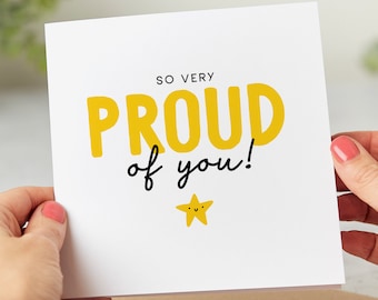 Proud Of You Card – Congratulations, New Job, Graduation