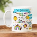 Personalised Teacher Thank You Mug - Personalised Teacher Gift - Thank You Teacher Gift, Christmas Gift