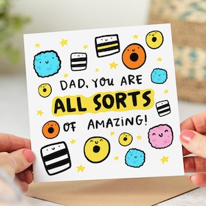 Dad You Are All Sorts Of Amazing - Funny Dad Card - Father's Day Card - Birthday Card - Personalised Card