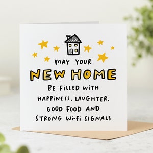 Strong Wi-Fi Signals - Funny New Home Card - Personalised Card