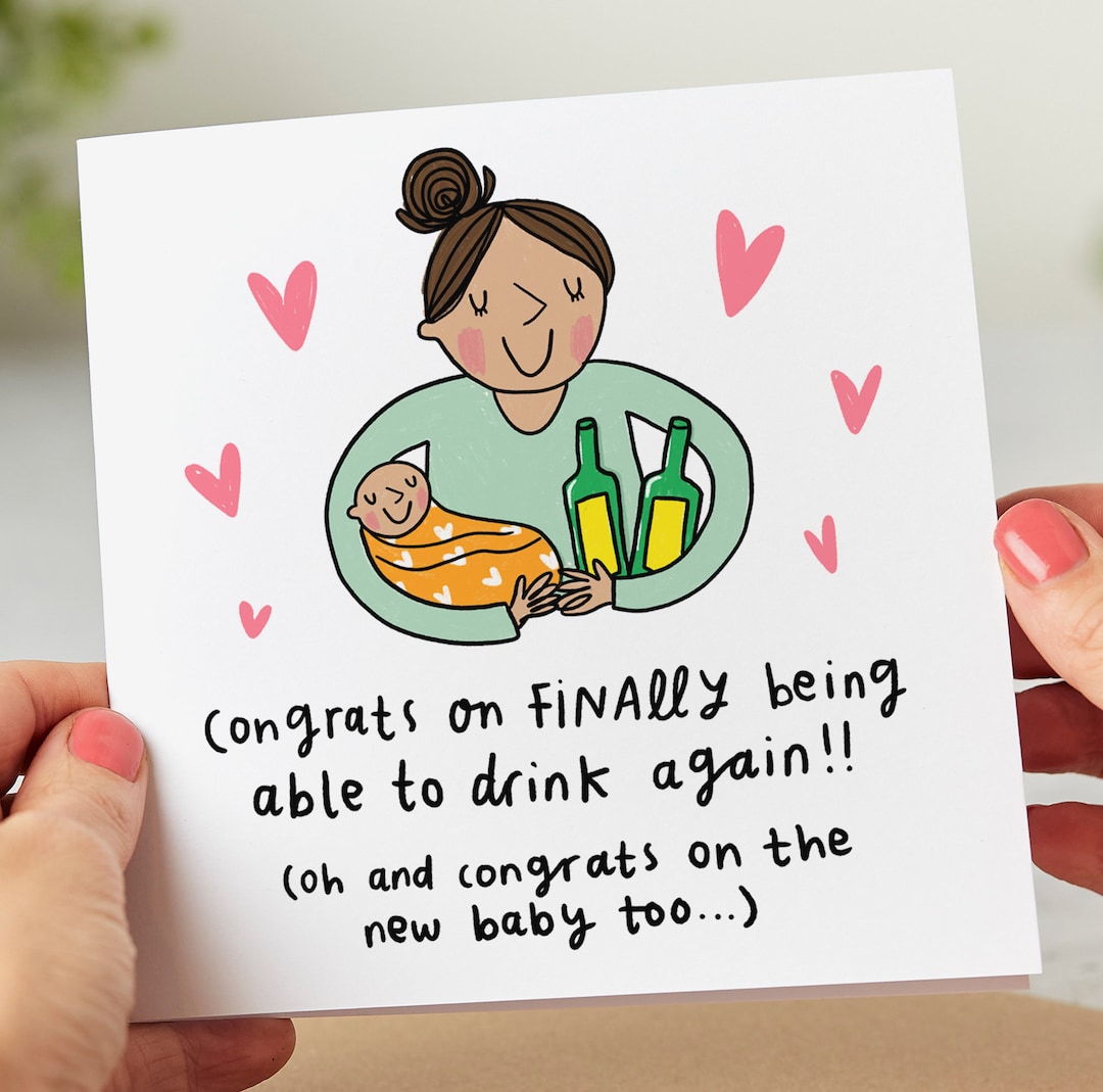 Biglietto D'auguri Per Neonato 'Congrats On Your New Dumpling' – Carino E Originale, Con Busta