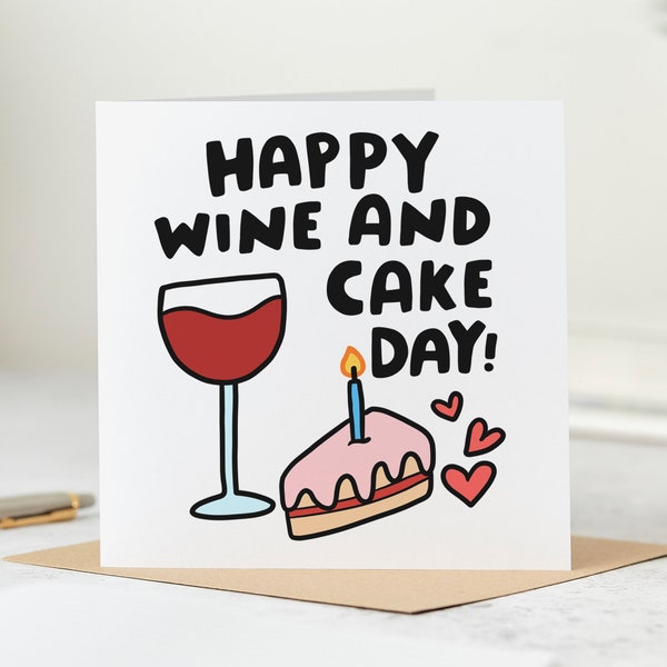 Wine Club Birthday Card Etsy UK