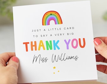Thank You Teacher Card - Best Teacher Card - End of Term - End of ...