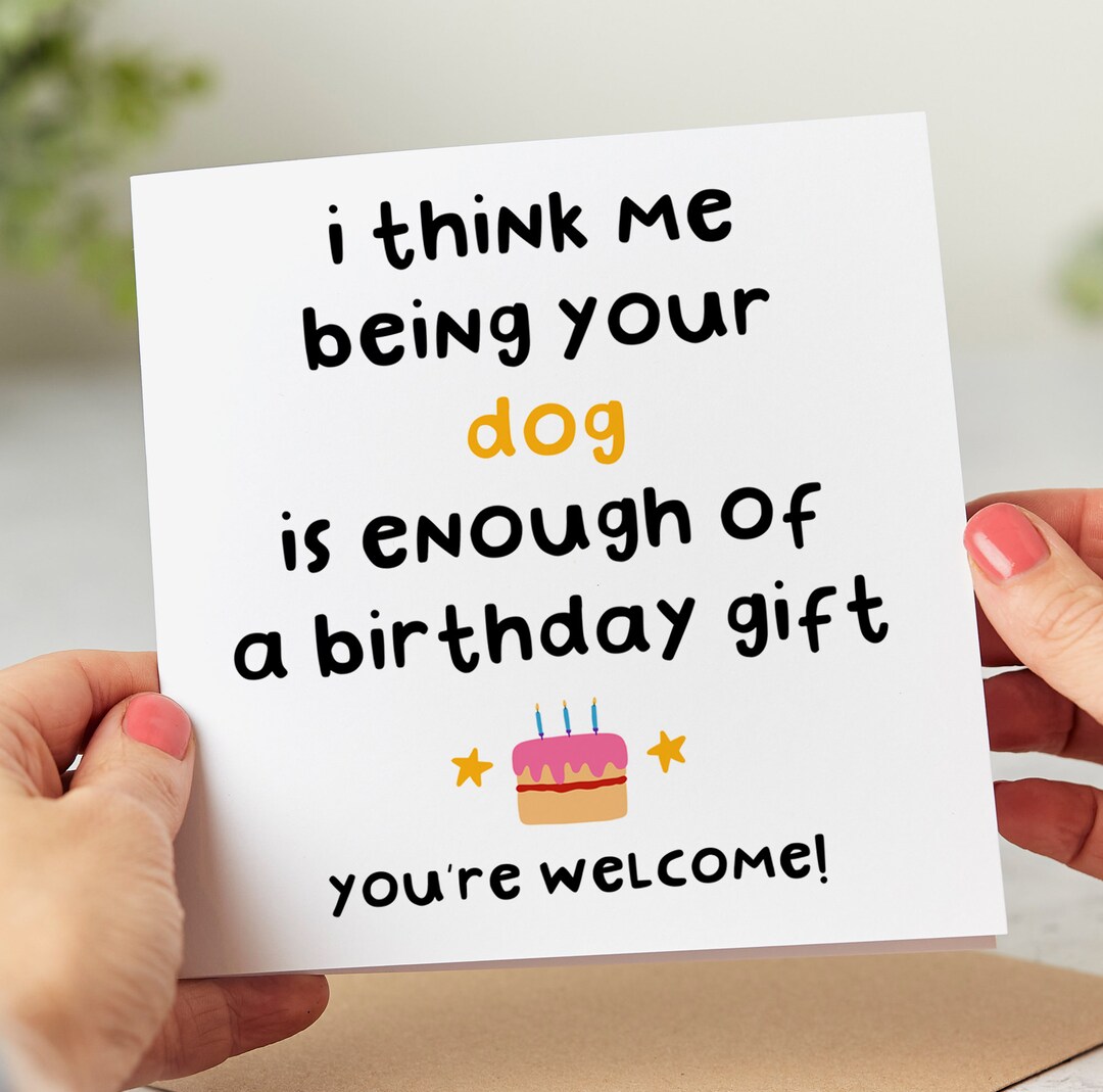 From the Dog Funny Birthday Card - Dog Mum Card - Dog Dad Birthday Card ...