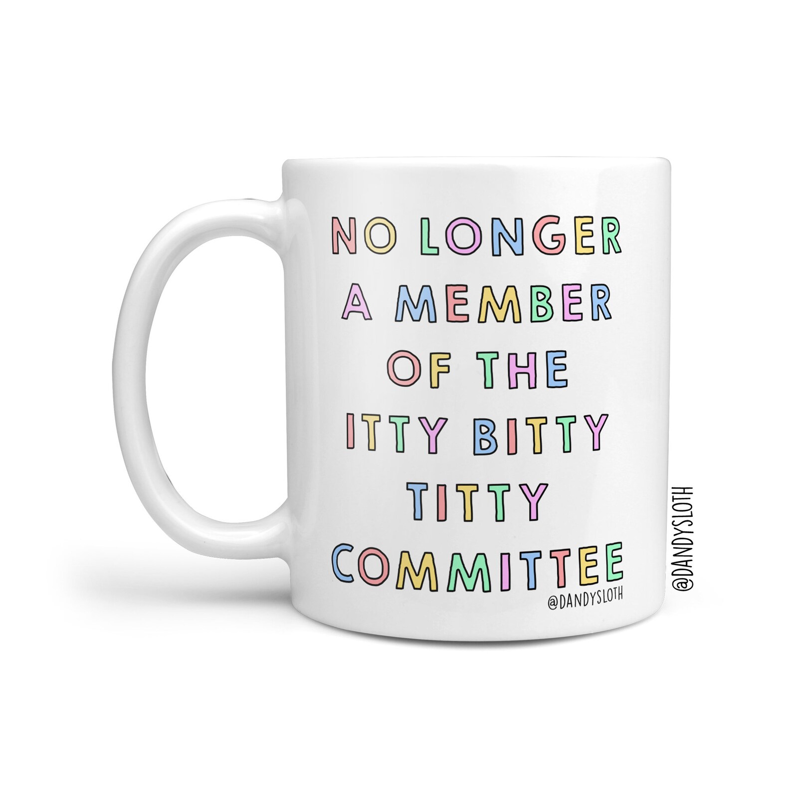 Funny Itty Bitty Titty Committee Mug Boob Job Mug Gift New image 0.