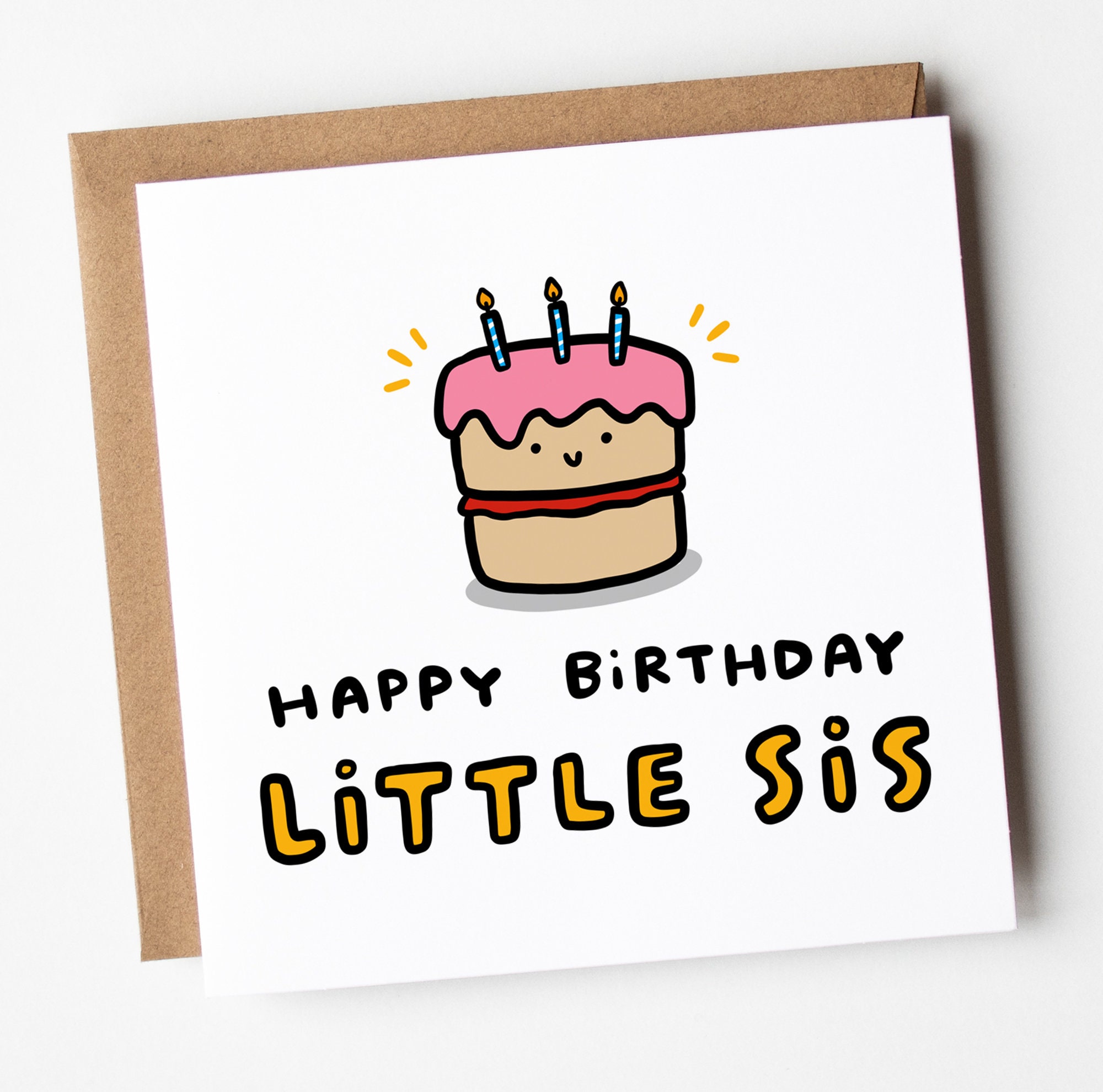Happy Birthday Little Sis Funny Birthday Card for Little - Etsy Australia Happy Birthday Little Sis Funny Birthday Card for Little - Etsy Australia