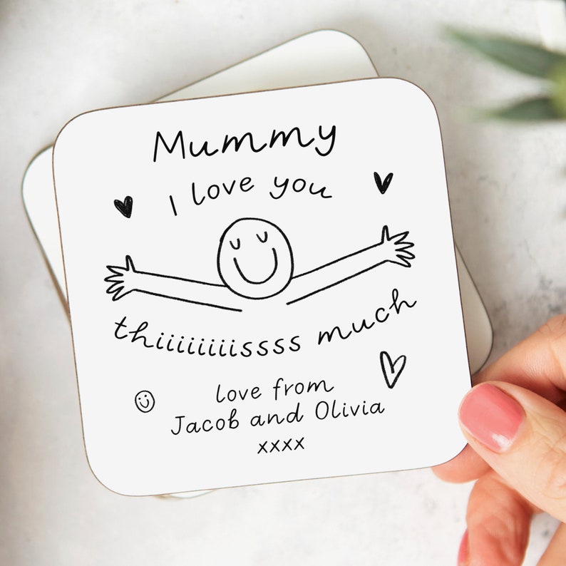 Mummy I Love You This Much, Mummy We Love You This Much Mug - Personalised Mummy Mug, Birthday Gift, For Mum, Mummy, For Her image 3