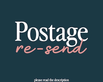 Postage For A Re-Send - LETTER sized item - Read Description Before Purchasing - Do Not Purchase This Listing Unless Directly Asked To