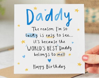 Le meilleur papa du monde m'appartient - carte d'anniversaire papa - carte personnalisée