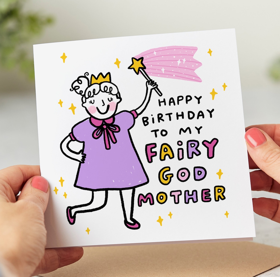My Fairy Godmother Birthday Card Funny Godmother Birthday Card ...