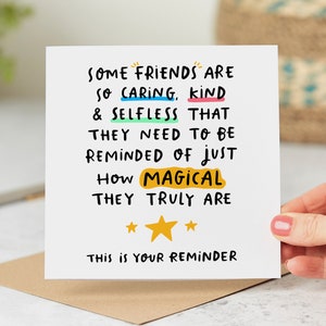 Friend This Is Your Reminder Card - Thank You Friend Card - Best Friend Card - Birthday Card - Personalised Card