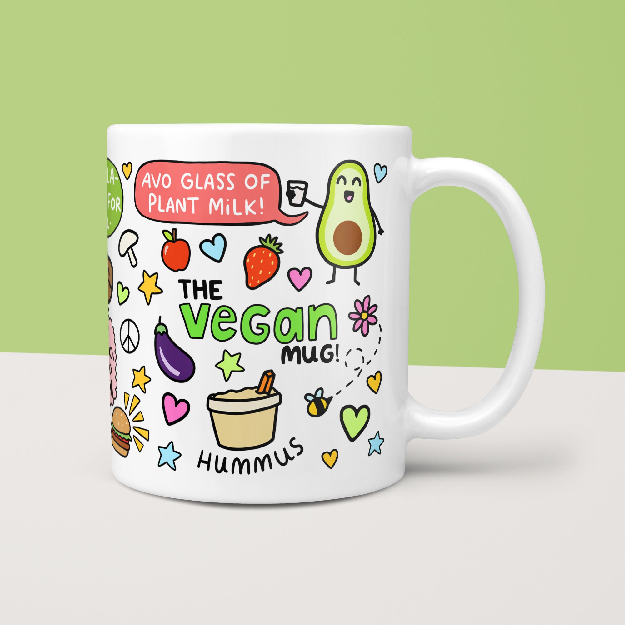 The Vegan Mug Funny Vegan Mug Plant Based Mug Birthday Etsy