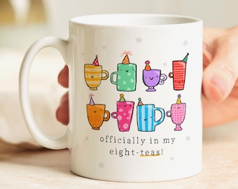 Officially In My Eighties Mug - Funny 80th Milestone Birthday Gift, For Mum, Dad, Grandparent