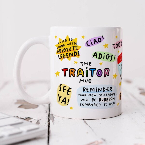 The Traitor Mug - Funny Leaving Gift, New Job Congrats, Colleague, Promotion, Goodbye Gift, New Job Leaving Gift