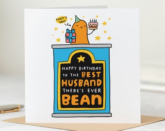 Tarjeta de cumpleaños para el mejor esposo, Tarjeta de cumpleaños divertida, Feliz cumpleaños al mejor esposo del mundo.