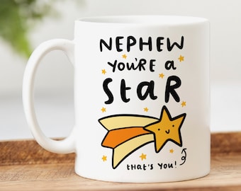 Nephew You're A Star Mug - Personalised Gift, Best Nephew Gift, Birthday Gift