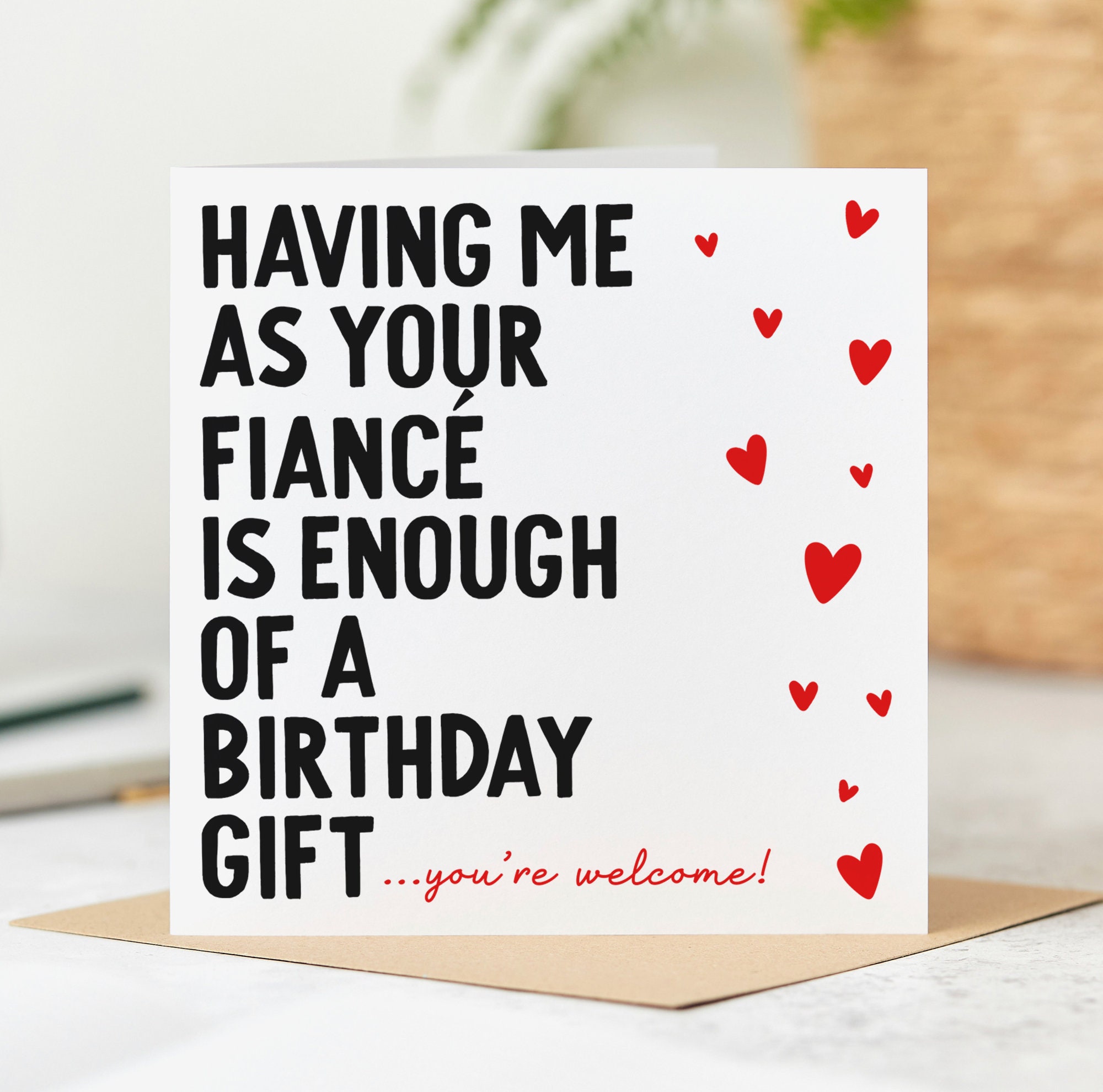 Happy birthday sale fiance funny