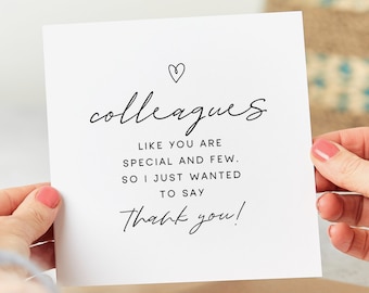 Colleagues Like You Are Special And Few - Colleague Thank You Card, Best Colleague Card, Leaving Card, Retirement Card