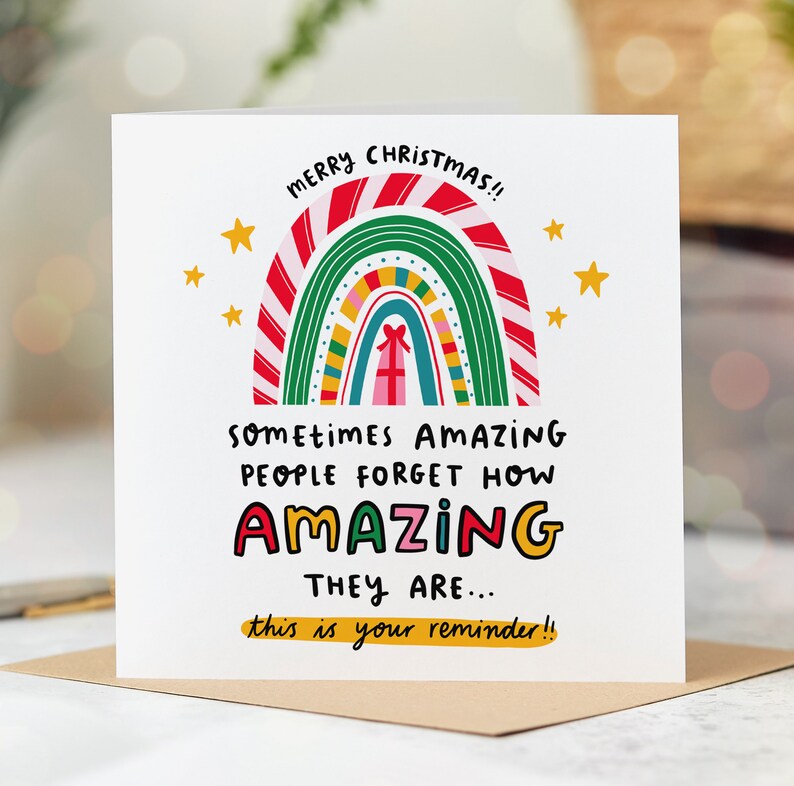 Reminder You Are Amazing Christmas Card, This is Your Reminder