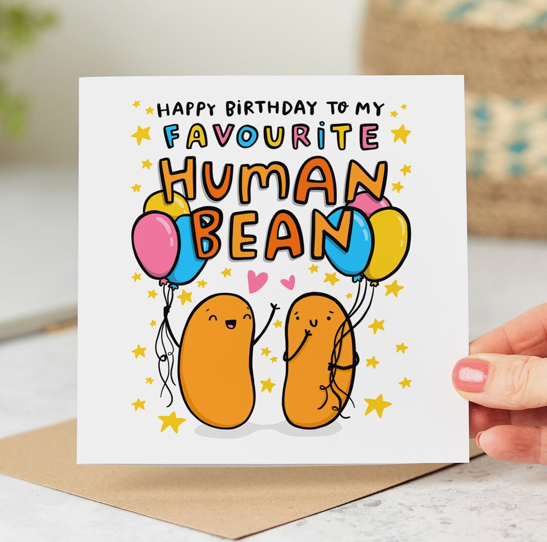 CENTRAL 23 Verjaardagskaart Voor Vrouwen Grappige Verjaardagskaarten My Favorite Human Bean Zoete Mama En Papa Vriendin Vrouw Man Wordt Geleverd Met Leuke Stickers 2723979876