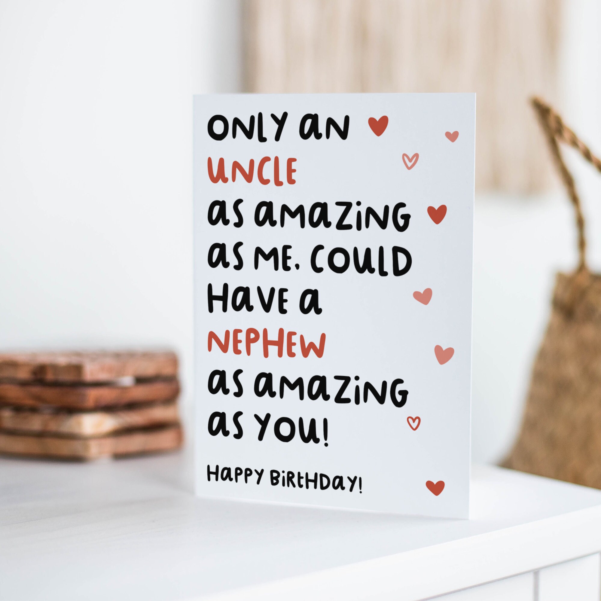Amazing Nephew From Amazing Uncle Funny Birthday Card Joke | Etsy