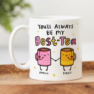 Personalised Best-Tea Mug - Birthday Friendship Gift For Bestie, Sister
