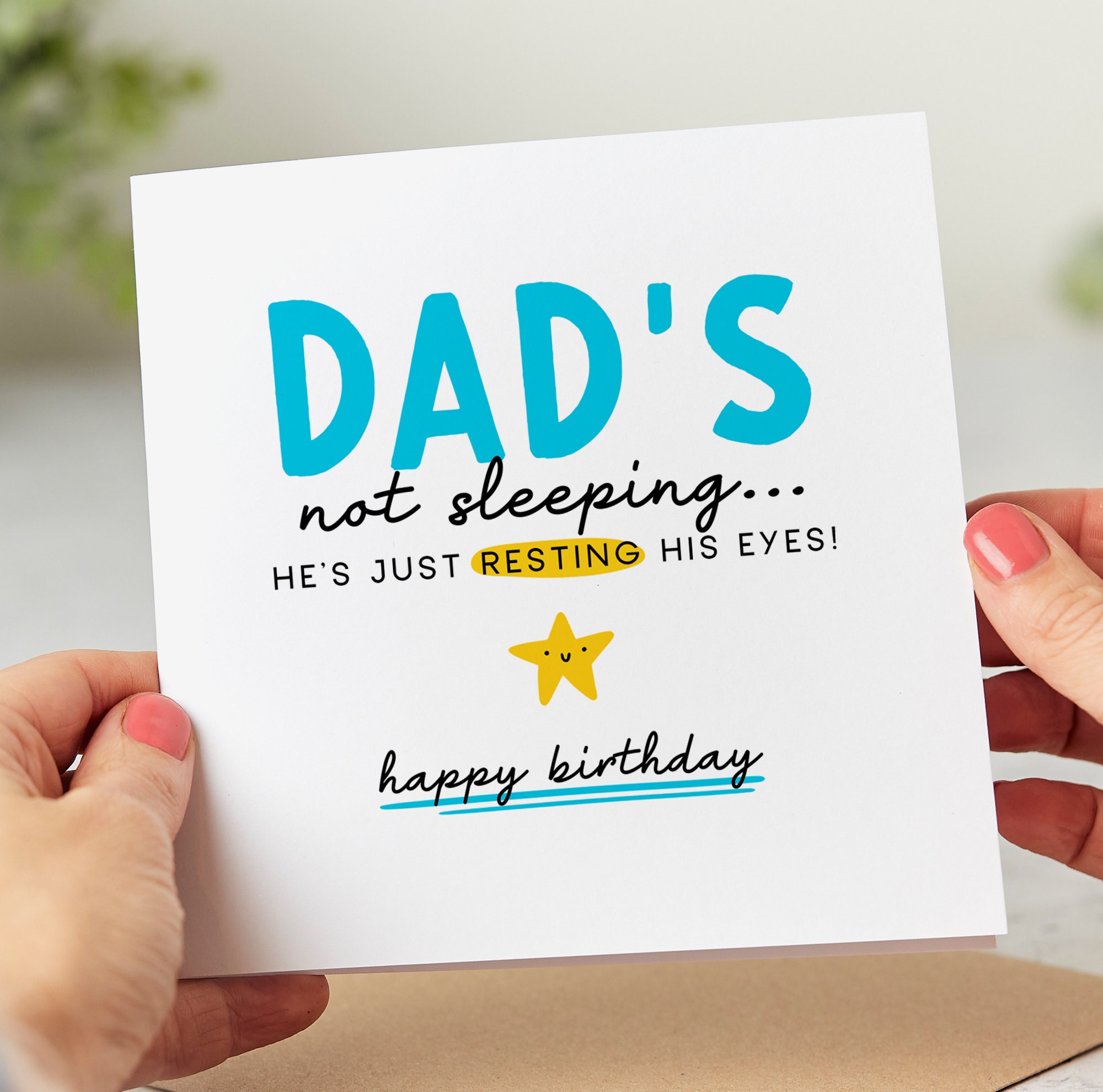 Funny dad birthday card best dad