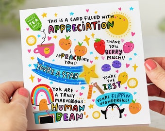 Appreciation Card - This Is A Card Filled With Appreciation, Thank You Card, Funny Card, Personalised Card