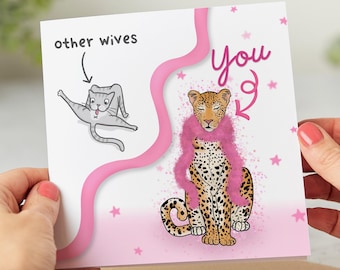 Otras Esposas vs. Tú - Tarjeta de Cumpleaños Divertida para Esposa, de Esposo, Esposa, Pareja, Felicitaciones, Tarjeta de Agradecimiento
