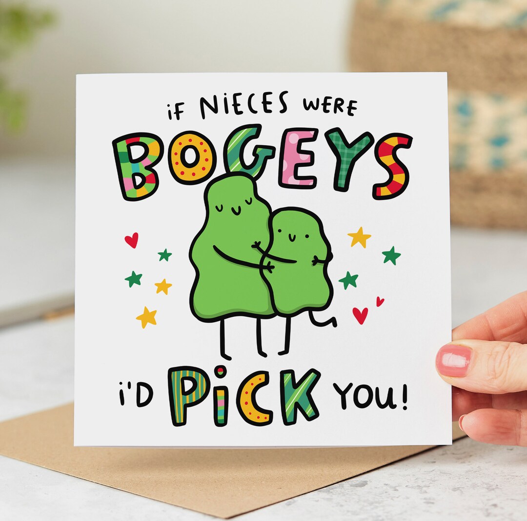 Funny Niece Birthday Card If Nieces Were Bogeys, I'd Pick You, We'd