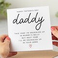 Father's Day Card for Daddy from The Bump, Next Year I'll Be Snuggled Up In Your Arms, Daddy to-be Card, Personalised Card product logo