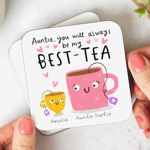 Auntie My Best-Tea Mug Personalised Gift, Funny Gift, Auntie Gift, Best Auntie Mug image 2