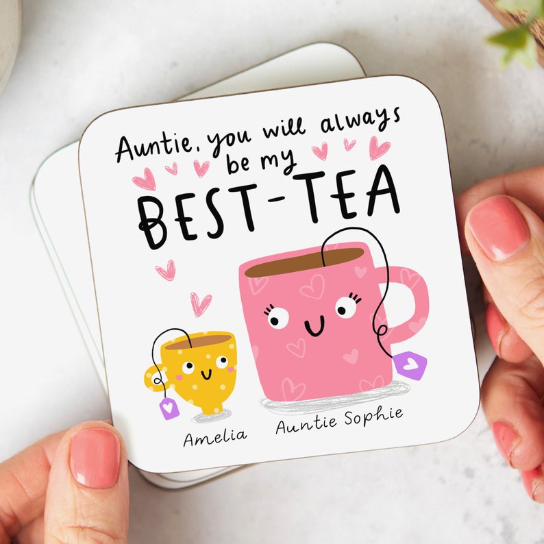 Auntie My Best-Tea Mug Personalised Gift, Funny Gift, Auntie Gift, Best Auntie Mug image 2