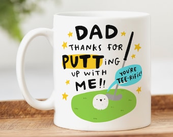 Papa bedankt dat je het met me hebt gedaan - gepersonaliseerd cadeau vader, grappig golfcadeau vader, verjaardagscadeau, Vaderdagcadeau, T-shirt vader