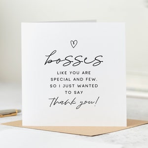 Bosses Like You Are Special And Few - Boss Thank You Card, Best Boss Card, Leaving Card, Retirement Card, Personalised Card