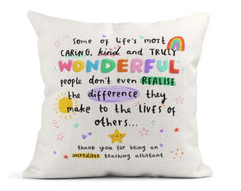Teaching Assistant Thank You Cushion – Appreciation Gift