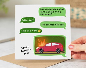 Funny Father’s Day Card for Dad - Ask Dad Joke Text Message